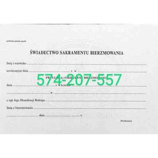 Pomoc w uzyskaniu bierzmowania oraz zaświadczenia dla chrzestnych Górna - zdjęcie 1