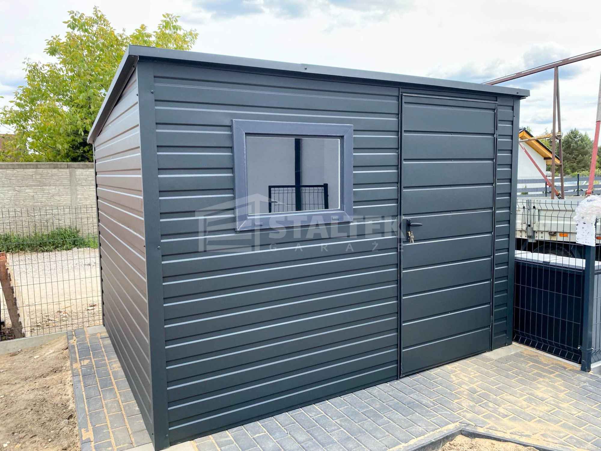 Schowek - Domek Ogrodowy 2,5x2m  - Drzwi - okno - dach  ST133 Sieradz - zdjęcie 3