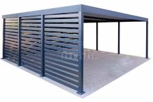 CarPort PREMIUM - wiata samochodowa 6x6  dodatkowa zabudowa TS1114