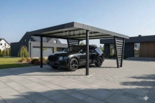Carport V PREMIUM 4,5x5,5m Wypełnienie panelami Wiata TS1255 Rawa Mazowiecka - zdjęcie 2