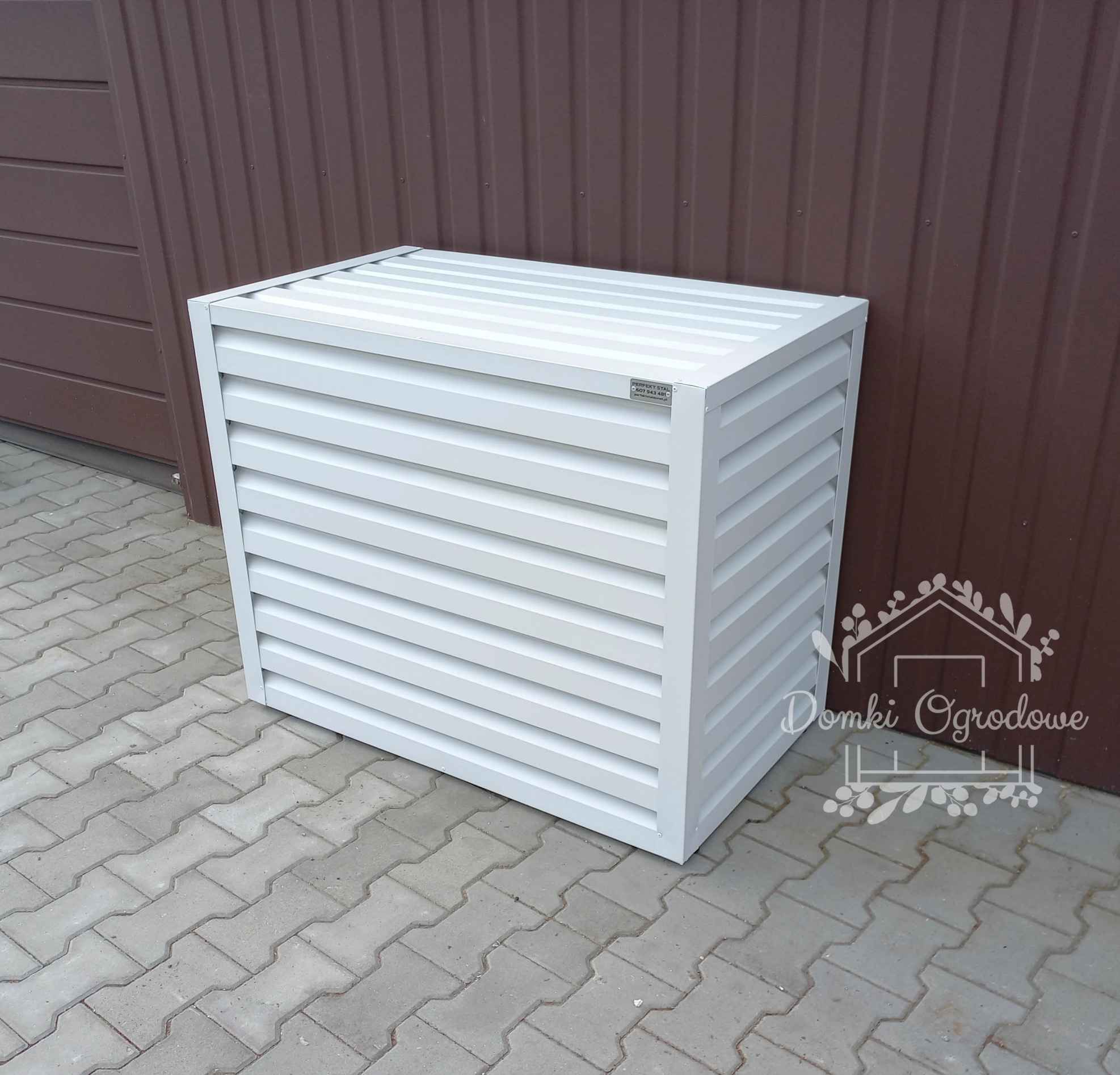 Osłona klimatyzatora - pompy ciepła 90x50x110 cm biały ID460 Mrągowo - zdjęcie 6