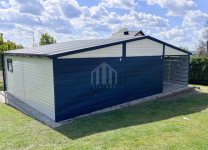 Garaż blaszany 6x6 + wiata 3m - 2x brama - okno - drzwi - rynny SO135 Gorzów Wielkopolski - zdjęcie 5