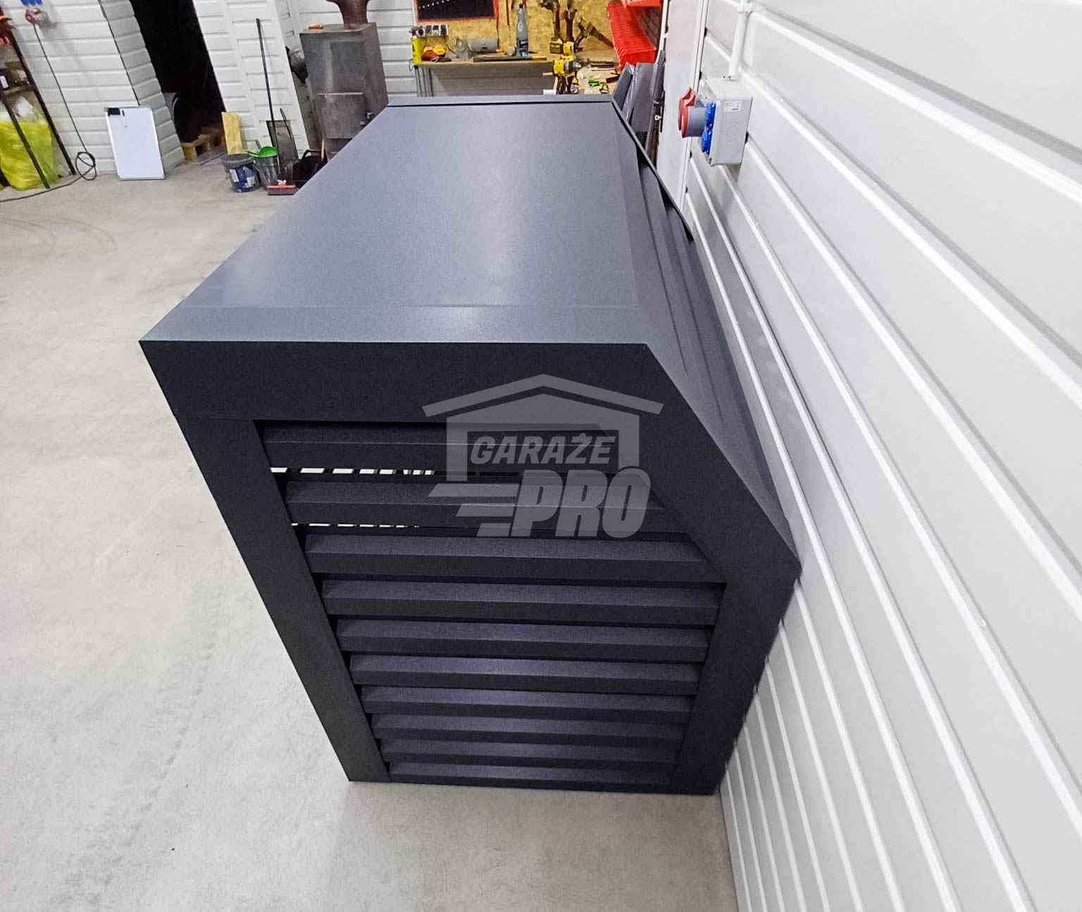 Osłona Pompy Ciepła 120x70x140cm Antracyt Zabudowa GP538 Rzeszów - zdjęcie 8