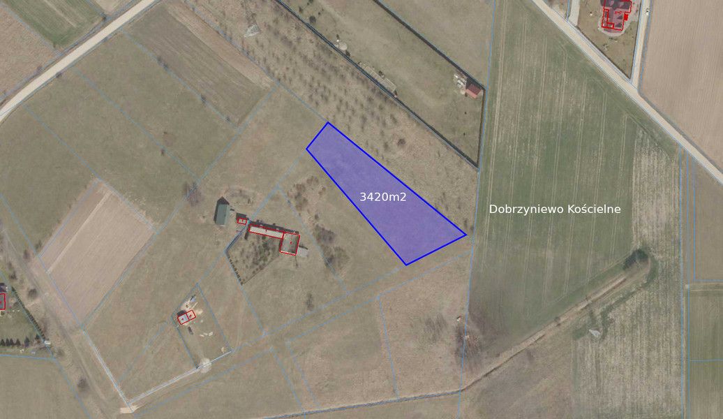 Atrakcyjna działka 3420m2 Dobrzyniewo Kościelne Dobrzyniewo Kościelne - zdjęcie 5