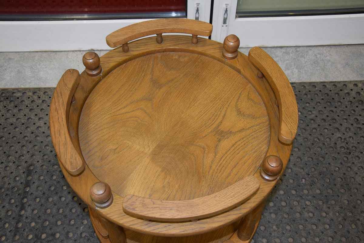 barek - stolik dębowy na kółkach - super stan Olsztyn - zdjęcie 2