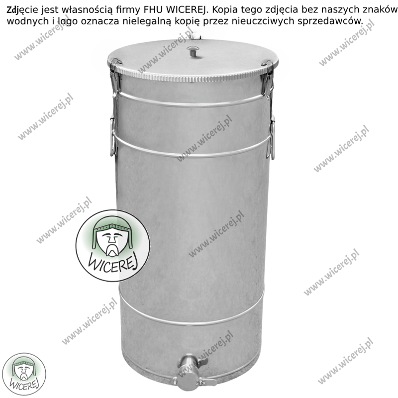 PREMIUM Odstojnik do miodu 100L z ZATRZASKAMI nierdzewny kwasoodporny Jaśliska - zdjęcie 1