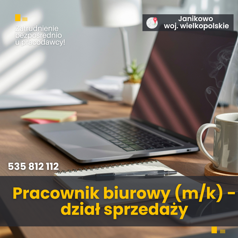 Pracownik biurowy (m/k) Nowe Miasto - zdjęcie 1