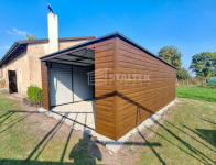 Garaż Blaszany 4x5 Brama uchylna - rynna  dach ST169 Ełk - zdjęcie 2