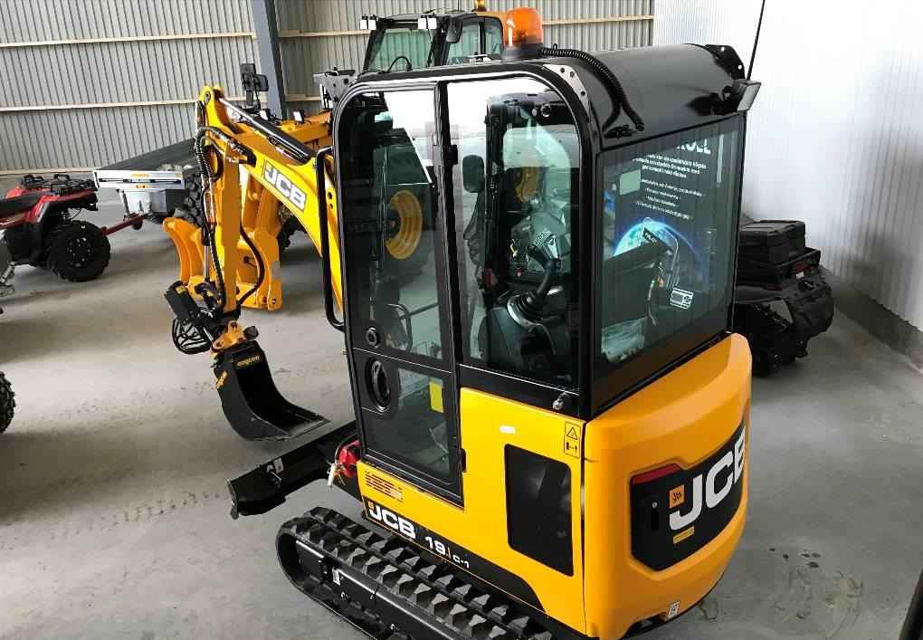 JCB 19C 2019 z glebogryzarka obrotowa Engcon Praga-Południe - zdjęcie 2