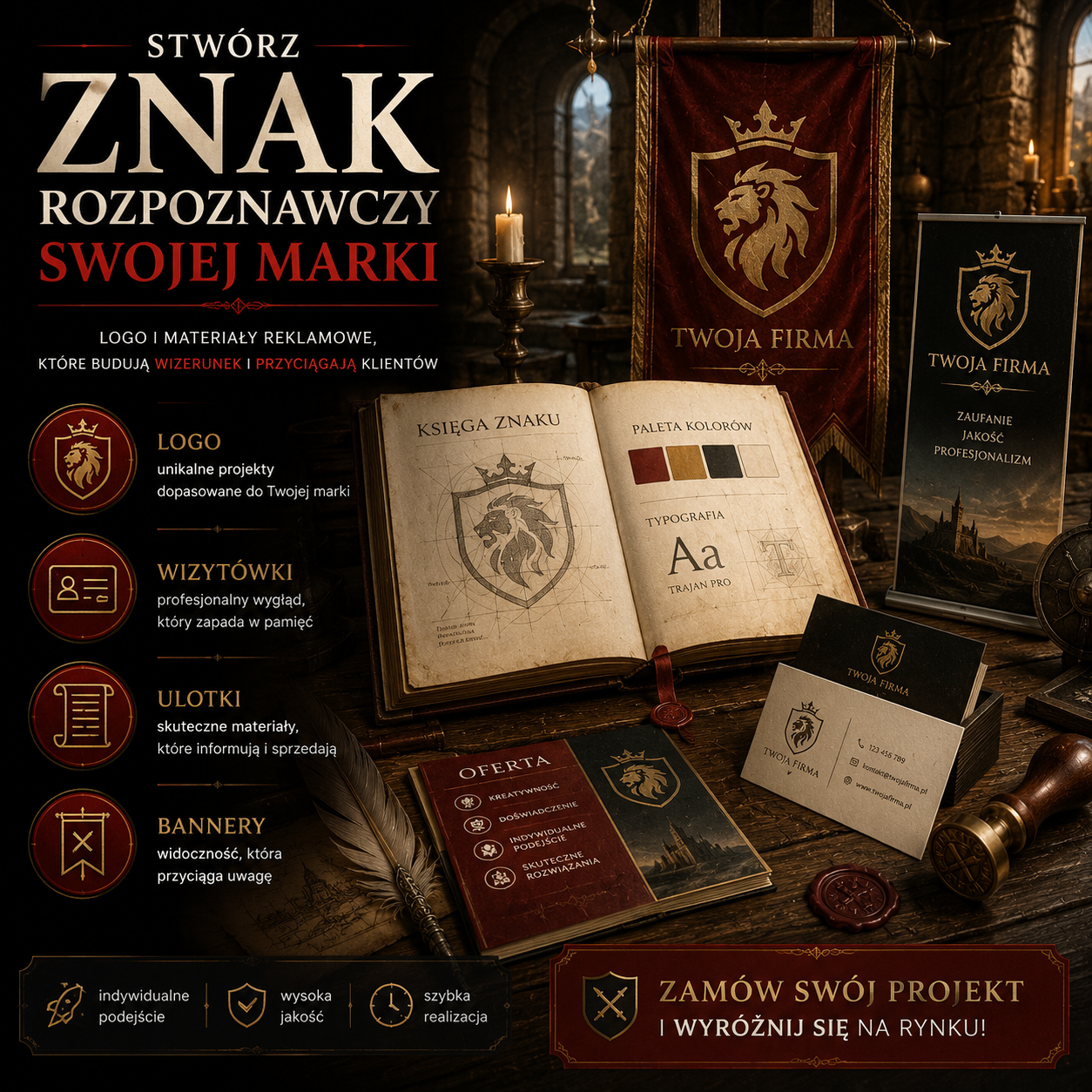 Logo i materiały reklamowe dla firmy Chojnice - zdjęcie 1