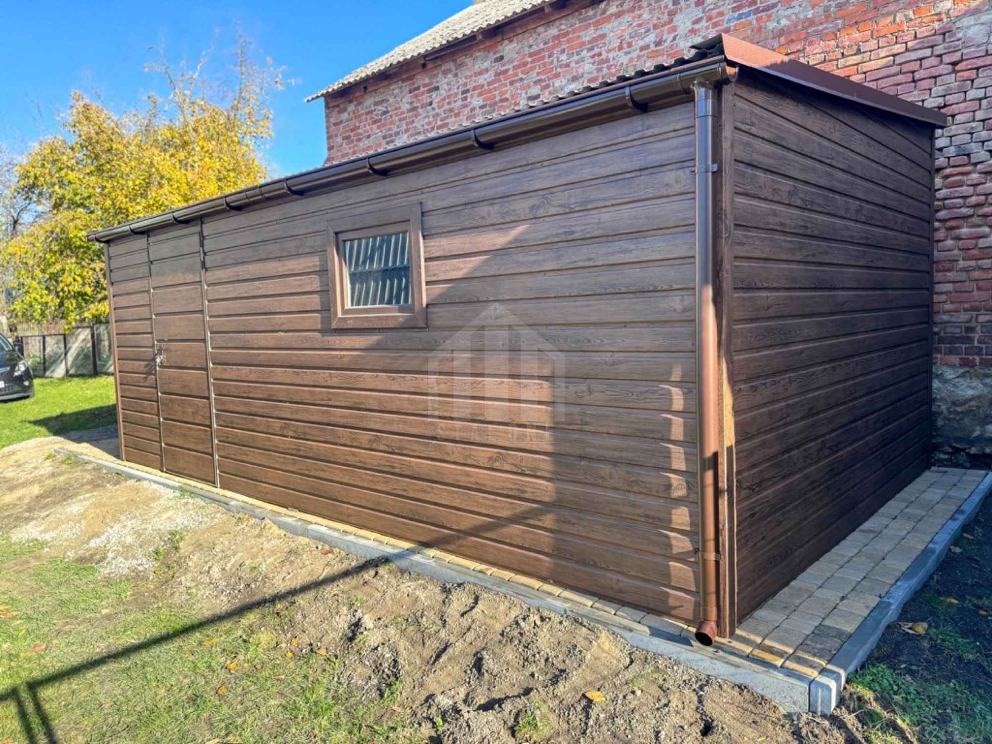 Garaż blaszany 3,5x5m - brama dwuskrzydłowa - drzwi - okno dach  SO181 Augustów - zdjęcie 5