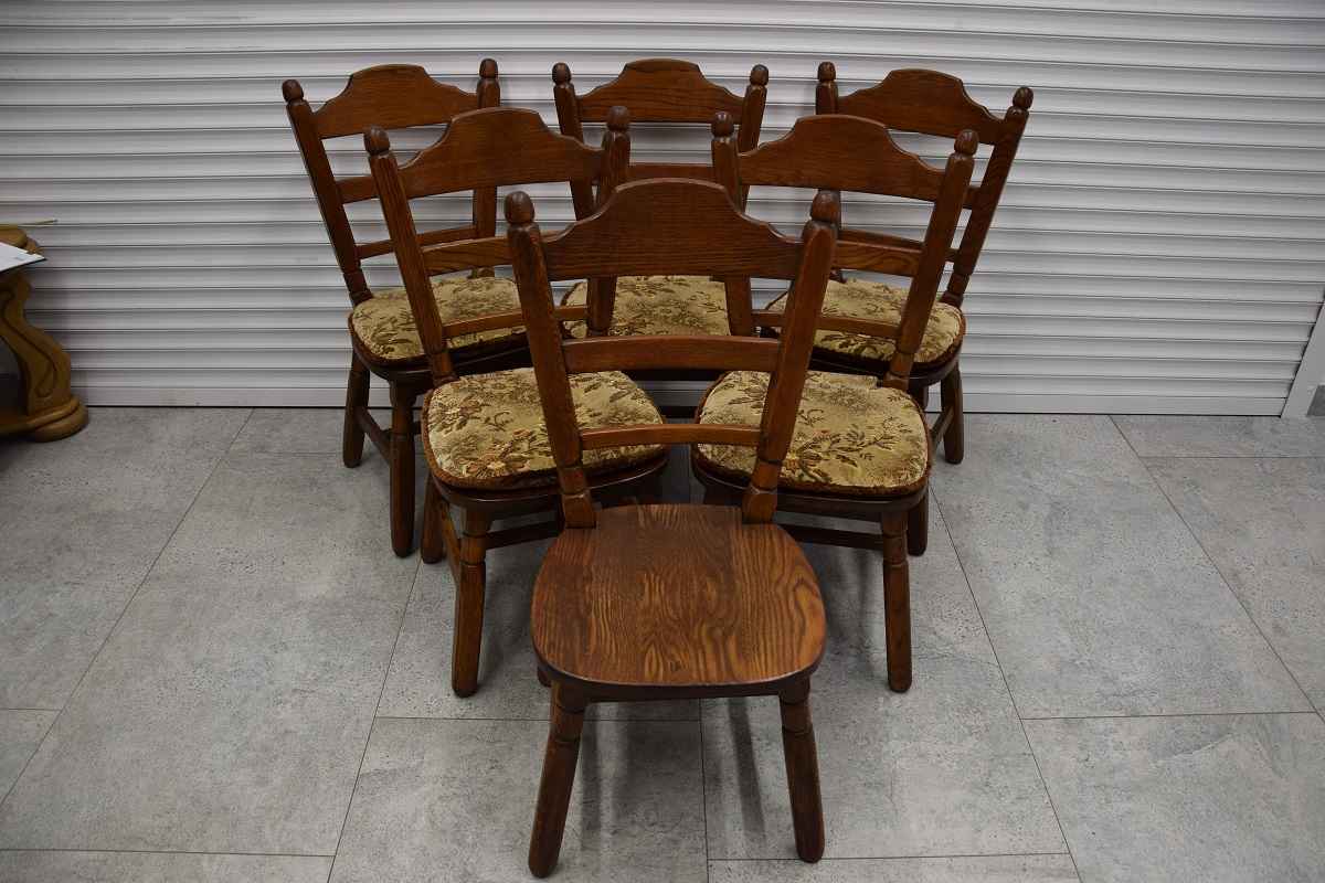 krzesła dębowe 6 sztuk - jak nowe Olsztyn - zdjęcie 3