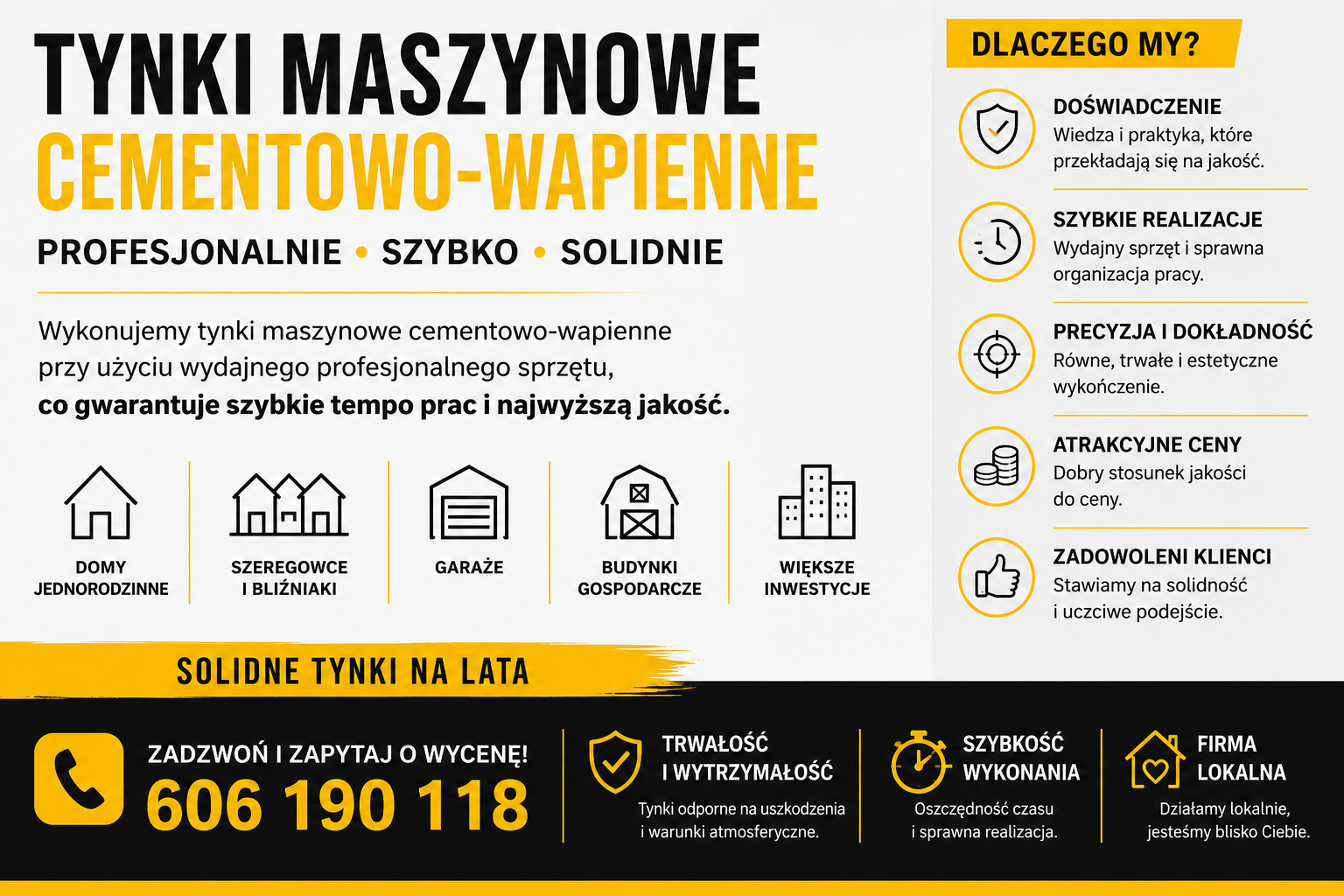 Tynki Maszynowe Cementowo-Wapienne | Solidnie i Terminowo | Białystok - zdjęcie 1