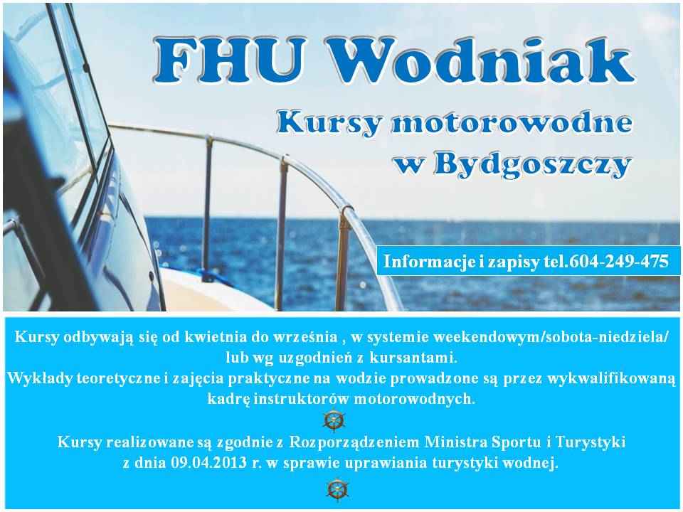 Kurs motorowodny z egzaminem  w Bydgoszczy Bydgoszcz - zdjęcie 3