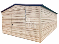 Garaż Blaszany 4x6 Brama - Winchester - drewnopodobny  TKD121 Chodzież - zdjęcie 1
