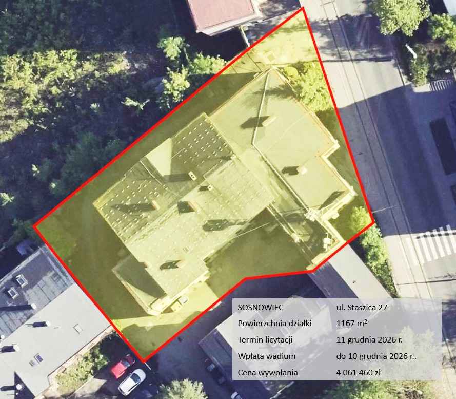 Licytacja, budynek usługowo-biurowy, Śląsk Sosnowiec - zdjęcie 2