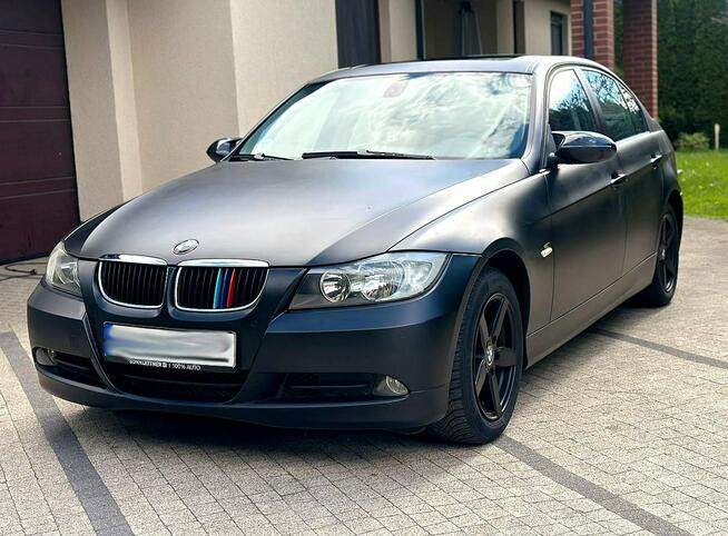 BMW 320i e90 150KM Sedan Czarny Mat 2xPDC IDrive Opłacona #Zamiana# Wrocław - zdjęcie 12