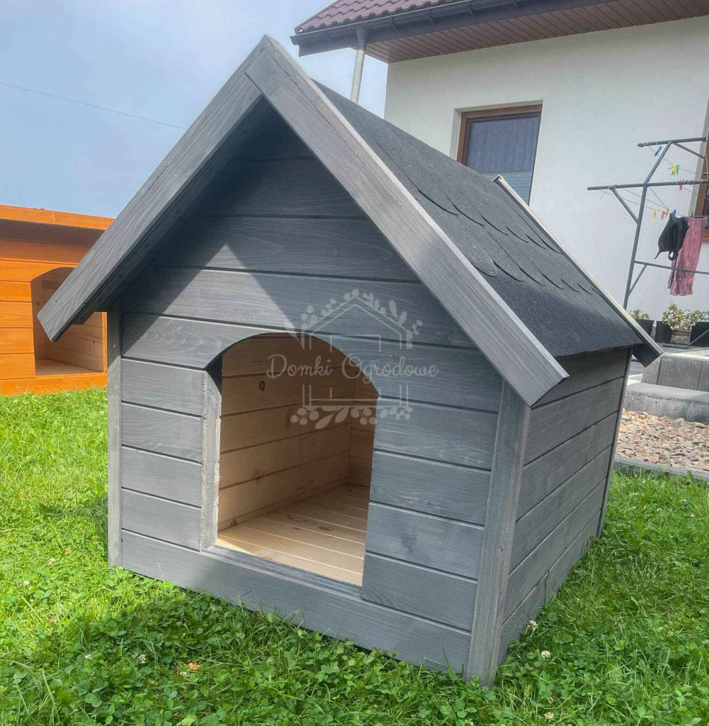 Buda dla psa Rozmiar "M" - Grafit - Dach dwuspadowy ID832 Lubartów - zdjęcie 7