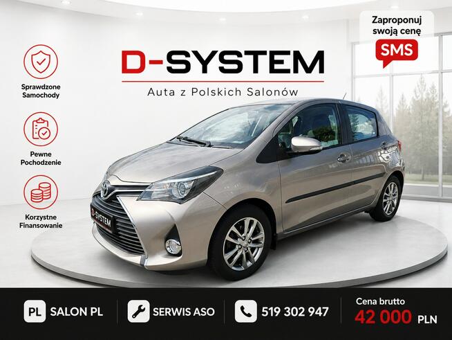 Toyota Yaris 2015 Salon Polska 39TYS KM GWARANCJA serwis ASO Białystok - zdjęcie 2