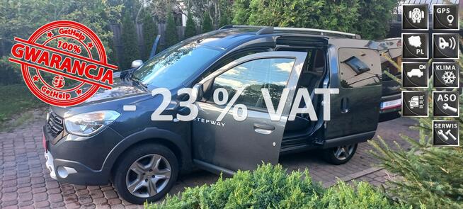 Dacia Dokker Stepway Navi Kamera cofania Salon PL 23.495 netto FV23% Gdańsk - zdjęcie 1