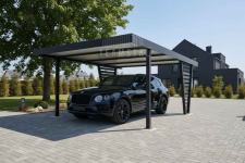 Carport V PREMIUM 4,5x5m Wypełnienie panelami Wiata samochodowa TS1256 Niepołomice - zdjęcie 3