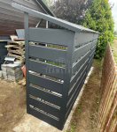 Drewutnia 5x1m Wiata Śmietnikowa  dach  ścianka działowa TS1233 Czersk - zdjęcie 3