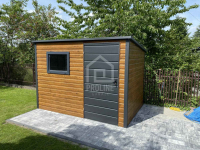 Schowek Domek Ogrodowy 3x2m drzwi okno drewnopodobny spad w tył PLG187 Szyk - zdjęcie 4