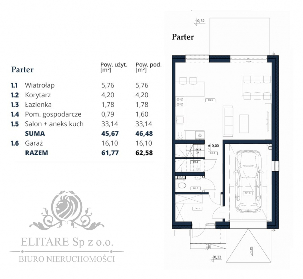 Dom w zab. bliźniaczej o pow. uż.105,27+ 16,1m2garaż, dz.383m2/Iwin Iwiny - zdjęcie 3