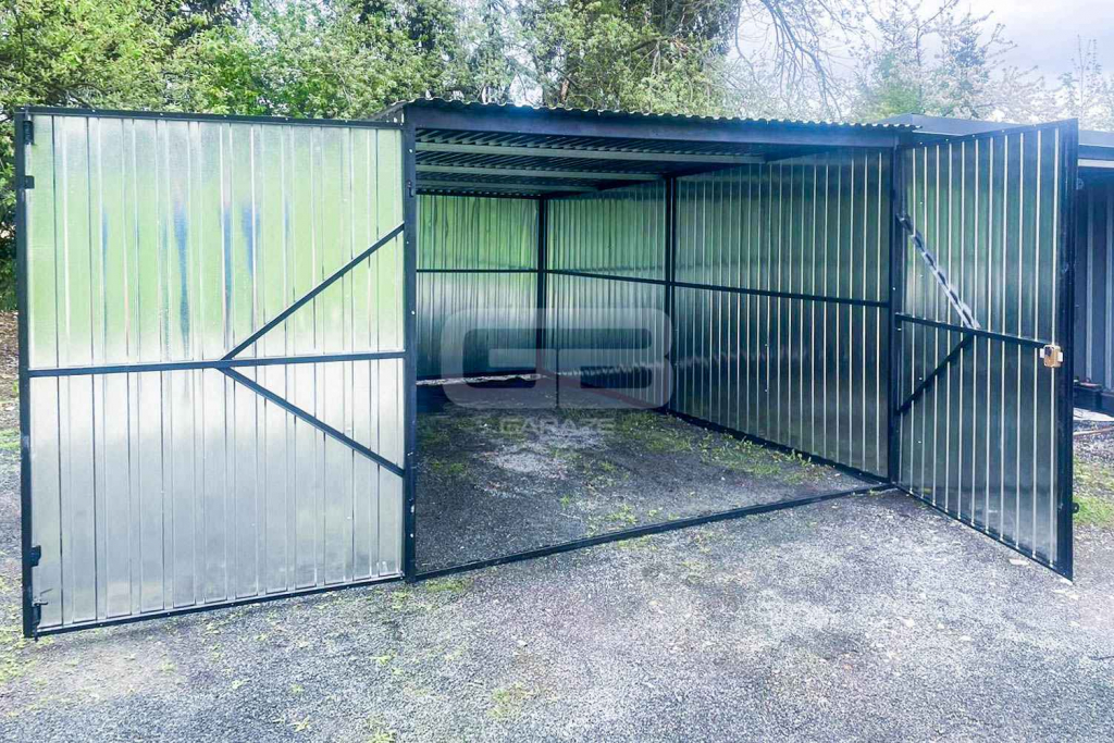 Garaż Blaszany - 3x5m - Brama Dwuskrzydłowa - Ocynk - Dach GB129 Inowrocław - zdjęcie 3