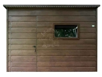 Schowek – Domek ogrodowy 3×3 m ciemny orzech –drewnopodobny ID1268