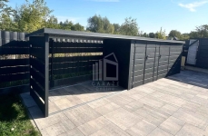 Schowek ogrodowy 4,5x1,3 m + wiata 2,5 m - brama drzwi  dach ID1295 Drawsko Pomorskie - zdjęcie 3