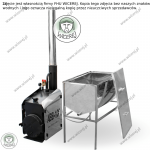 Wzmocniona 0,8mm Topiarka Parowa do Wosku (39/45 ramek) z Generatorem