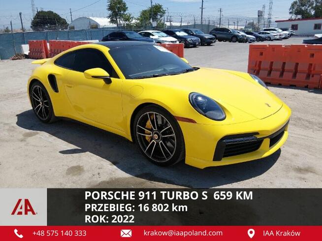 PORSCHE 911 TURBO S 2022 / 3.8L / 659 KM / V6 / 4X4 / Kraków - zdjęcie 1