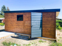 Garaż blaszany 4x6 Dach Płyta warstwowa Brama  + drzwi + okno GP170 Szczecinek - zdjęcie 5