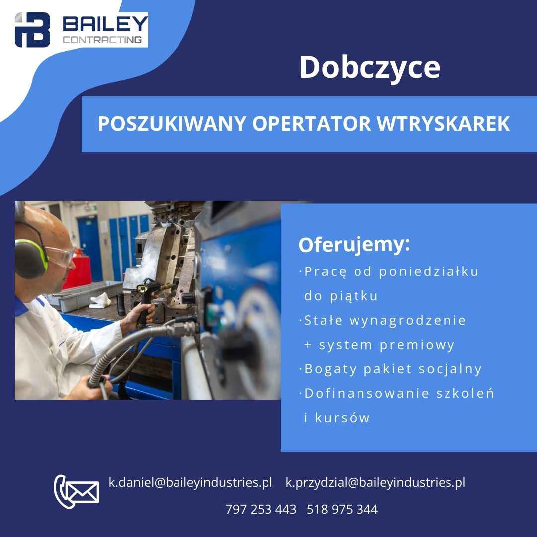 Poszukiwany Ustawiacz wtryskarek Dobczyce - zdjęcie 1