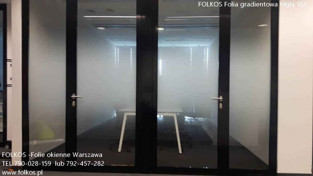 Folia do dekoracyjnego oklejania szyb -Folia wzór MGŁA -sprzedaż folii Białołęka - zdjęcie 3