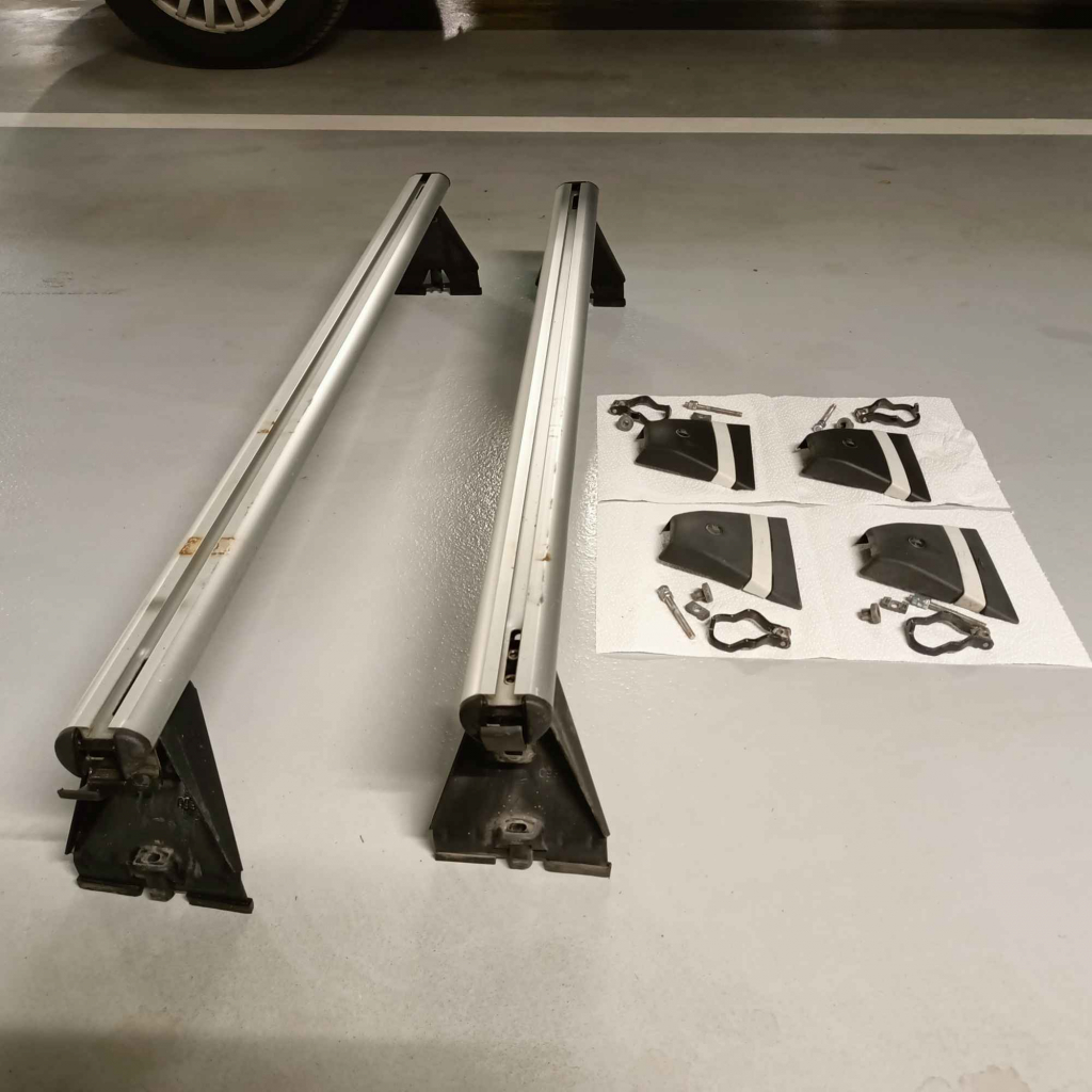 Opel Astra H - oryginalne belki dachowe na relingi bagażnik bazowy Białołęka - zdjęcie 2