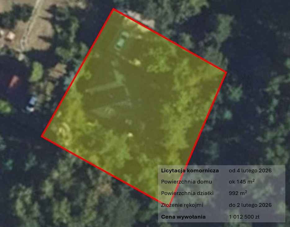 Licytacja komornicza, współczesny, drzewostan Budy Mszczonowskie - zdjęcie 2