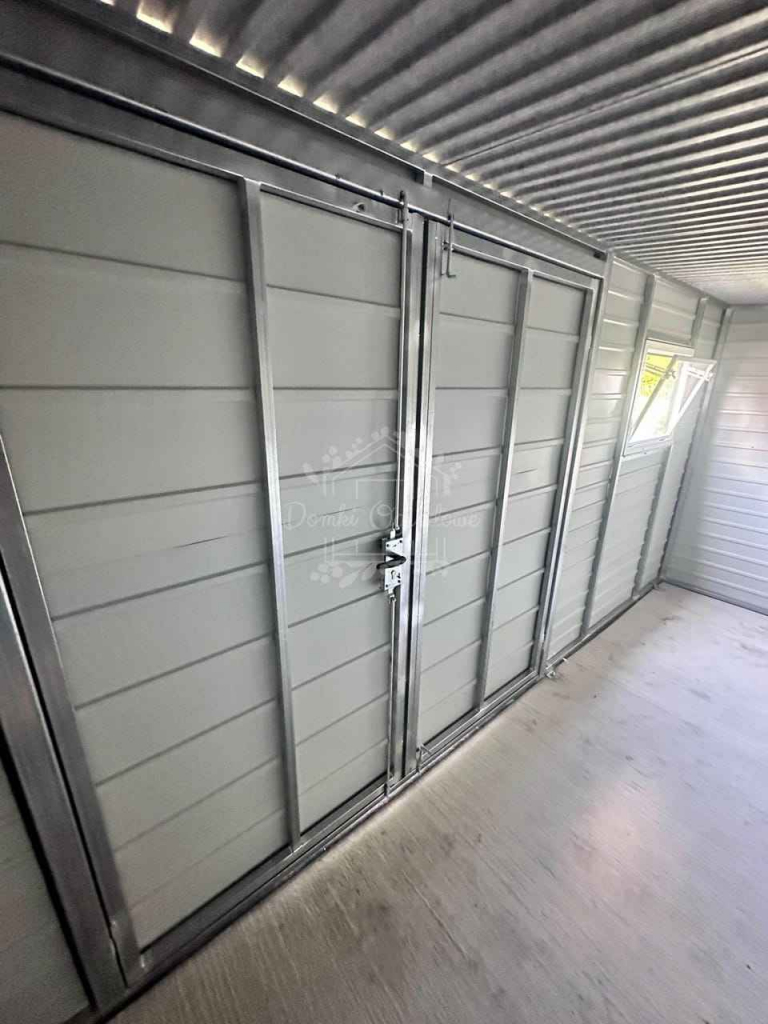 Schowek - domek ogrodowy 4,5x2m  antracyt - dach spad w tył ID1075 Dobre Miasto - zdjęcie 5