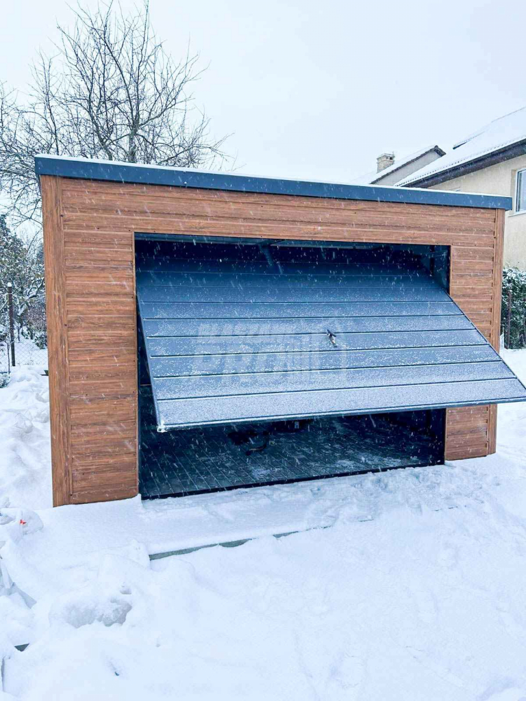 Garaż Blaszany 4x6 Brama uchylna - okno - drzwi dach Spad w tył GP255 Kłodzko - zdjęcie 10