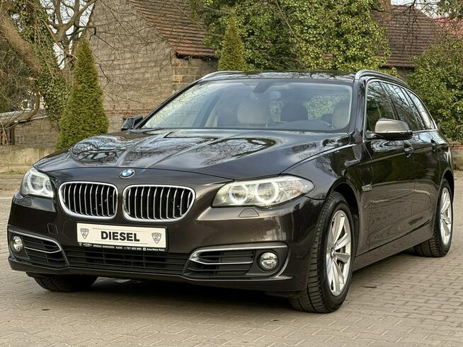 LCI F11 520d LIFT 2.0d 184KM Automat Navi iDrive Pdc Led Jasne wnętrze Wijewo - zdjęcie 1