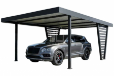 Carport V PREMIUM 4,3x5m Wypełnienie panelami Wiata samochodowa ID1182