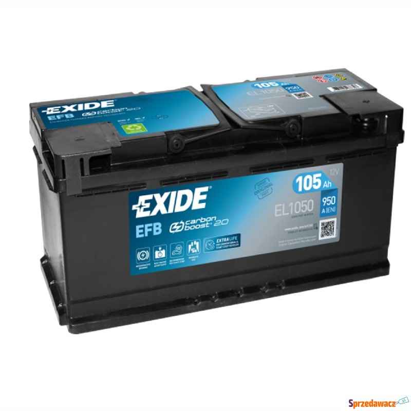 Akumulator Exide Start Stop Efb 105Ah 950A EL1050 Prawy Plus Łomża - zdjęcie 1