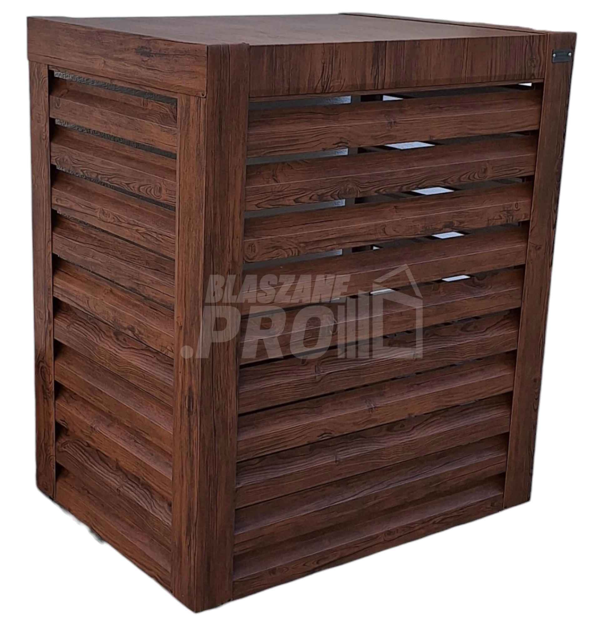 Osłona pompy ciepła 80x40x120 cm ciemny orzech GP317 Gliwice - zdjęcie 1