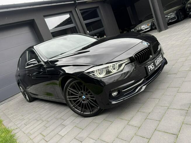 BMW 320 2.0d 190KM Sport Line Full Key Less Go LED GPS 16:9 PDC Czarna Końskie - zdjęcie 2
