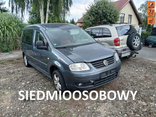 Volkswagen Caddy 2.0 TDI LONG 7 osób klimatronik alufelgi czujniki hak Gryfino - zdjęcie 1