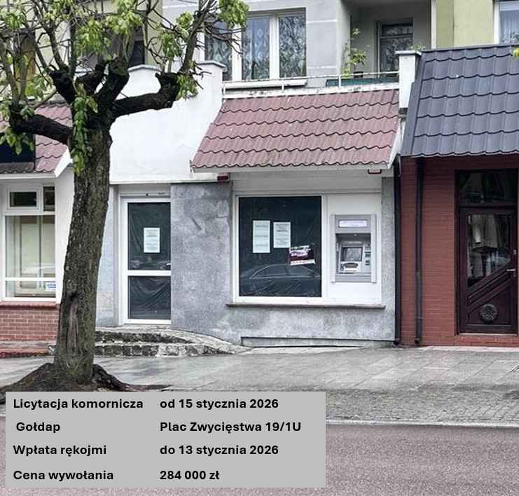 Lokal usługowy, centrum Gołdapi, licytacja Gołdap - zdjęcie 1