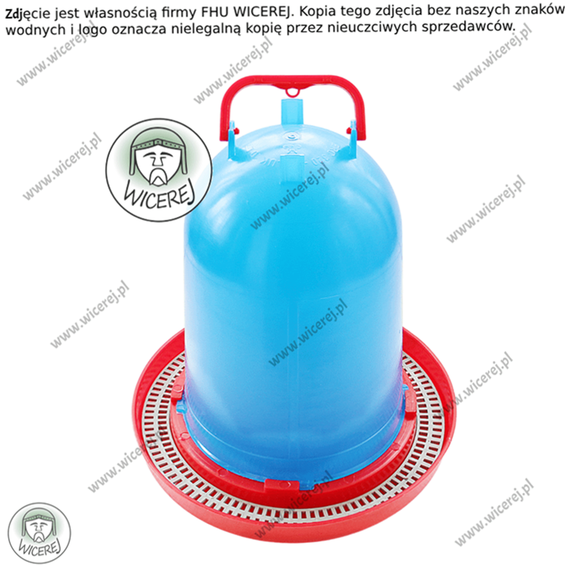 Duże Poidło 10L z zabezpieczającym mostkiem Poidełko Podkarmiaczka Jaśliska - zdjęcie 1