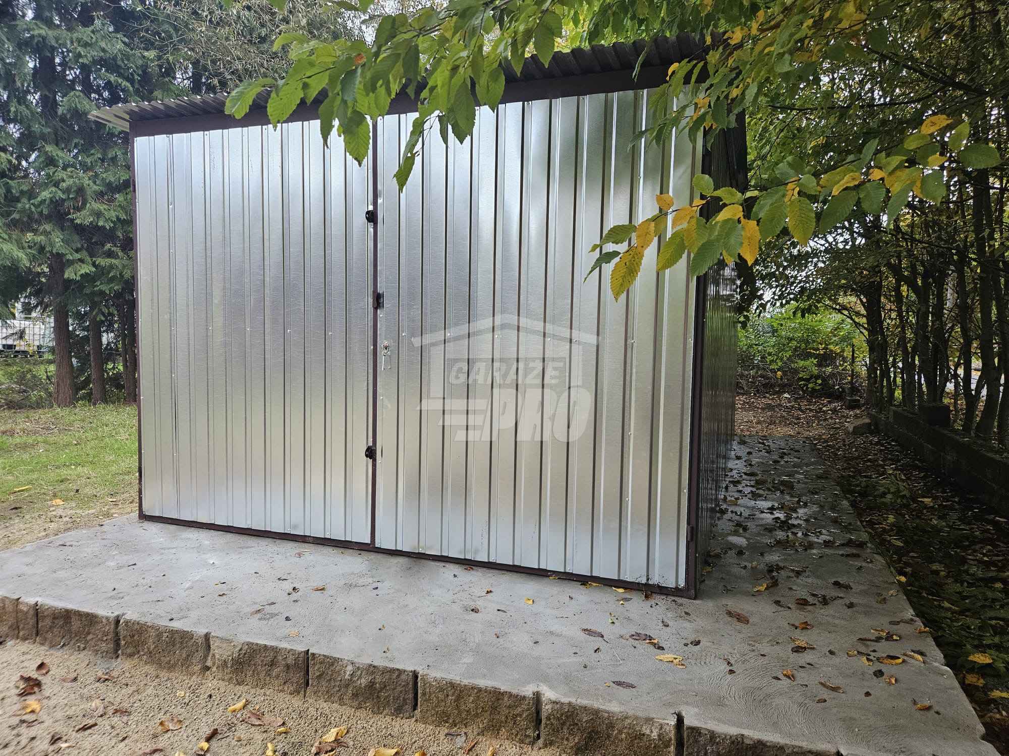 Garaż blaszany 3x4m - Brama - ocynk -  Dach spad w tył GP577 Gryfice - zdjęcie 3