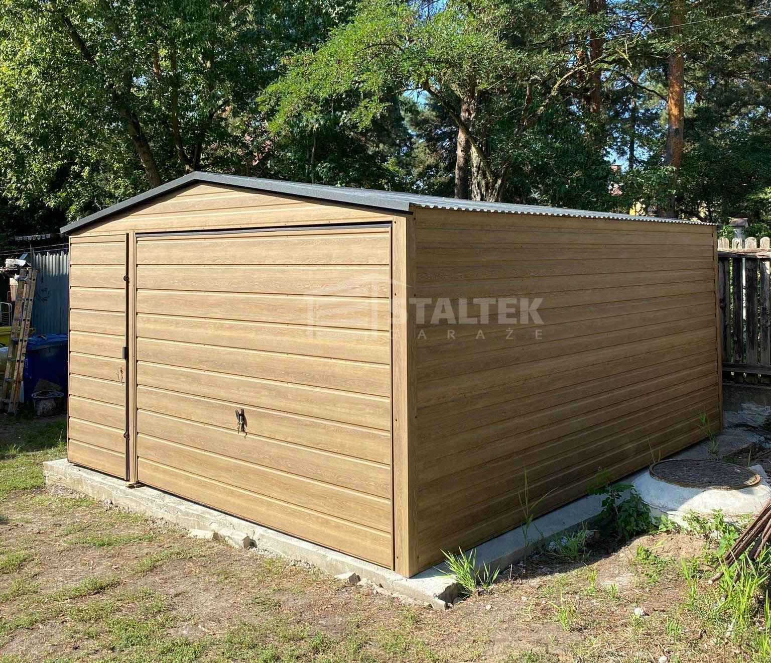 Garaż Blaszany 4x5m - Brama uchylna - drzwi - Winchester dach ST135 Gorzów Wielkopolski - zdjęcie 2